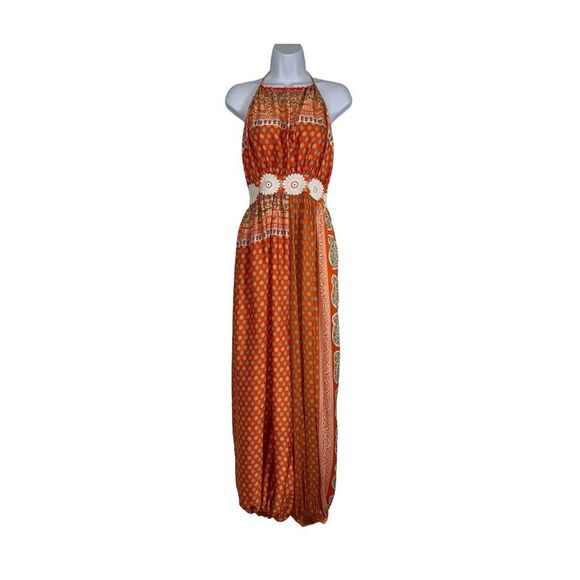 Free People Other - Free People Orange Intimately Romper Lounge Piece